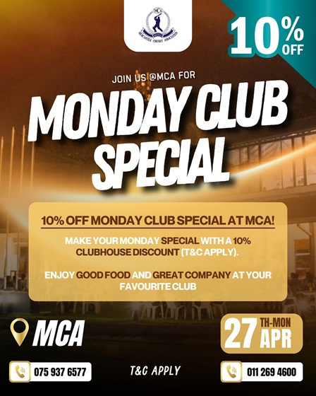 Monday Club Special April 2026