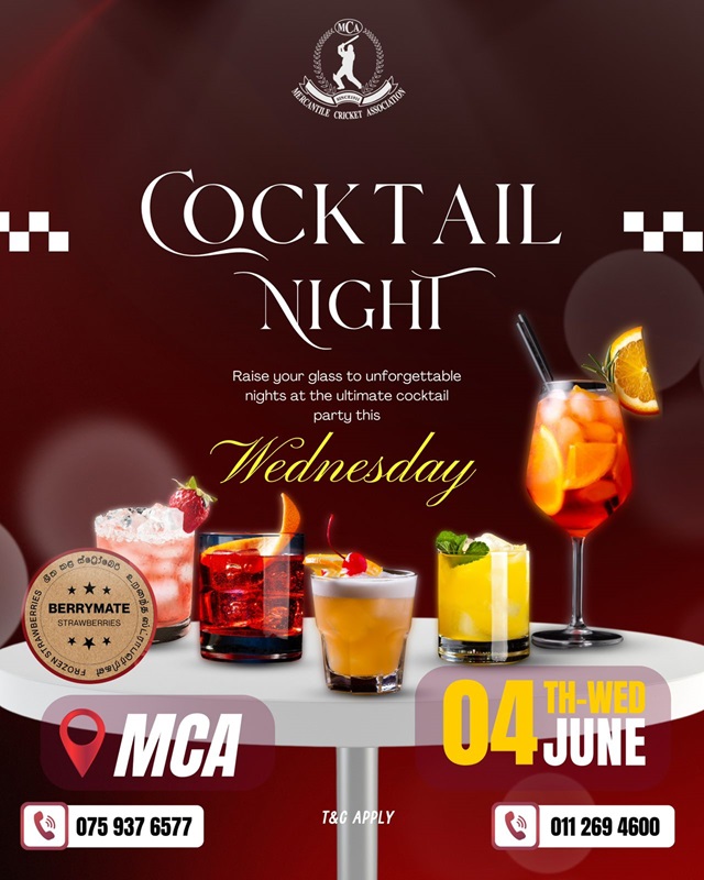 Cocktail Night 4th June 2025